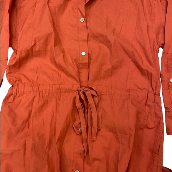 NWT Joie Ardine Midi Cotton Dress in Warm Spice Size Medium - Picture 9 of 11